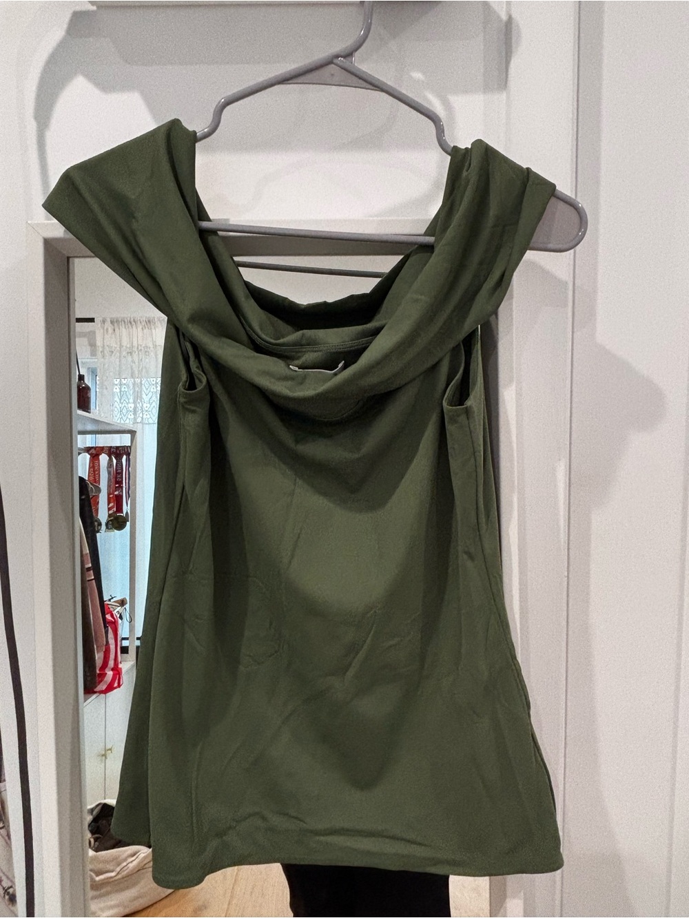 Aritzia Multi Way Ravish Top Green Sleeveless Cowl Neck Women